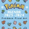 POKEMON - Agenda 2023/2024 - Couverture Pixels
