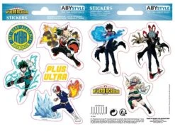 ABYstyle MY HERO ACADEMIA - Heros Villains - Stickers 6x11cm/ 2 Planches