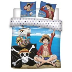 ONE PIECE - Luffy - Parure De Lit 240x220cm - '100% Coton'