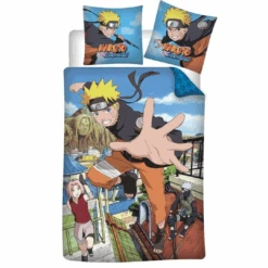 NARUTO SHIPPUDEN - Parure De Lit 140x200cm - '100% Cotton'