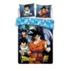 DRAGON BALL - Parure De Lit 140x200cm Dragon Ball Super 'Coton BIO'