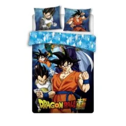 DRAGON BALL - Parure De Lit 140x200cm Dragon Ball Super 'Coton BIO'