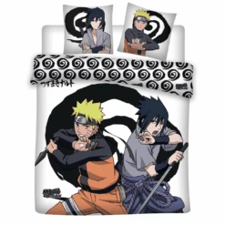 NARUTO - Naruto & Sasuke - Parure De Lit 240X220 - '100% Microfibre'