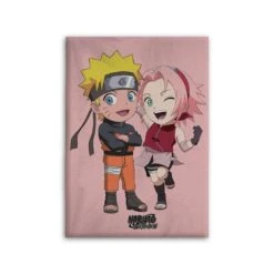 NARUTO - Naruto & Sakura - Plaid Polaire 100% Polyester 100x140cm