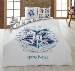 HARRY POTTER - Parure De Lit 140x200cm - Hogwarts W. '100% Microfibre'