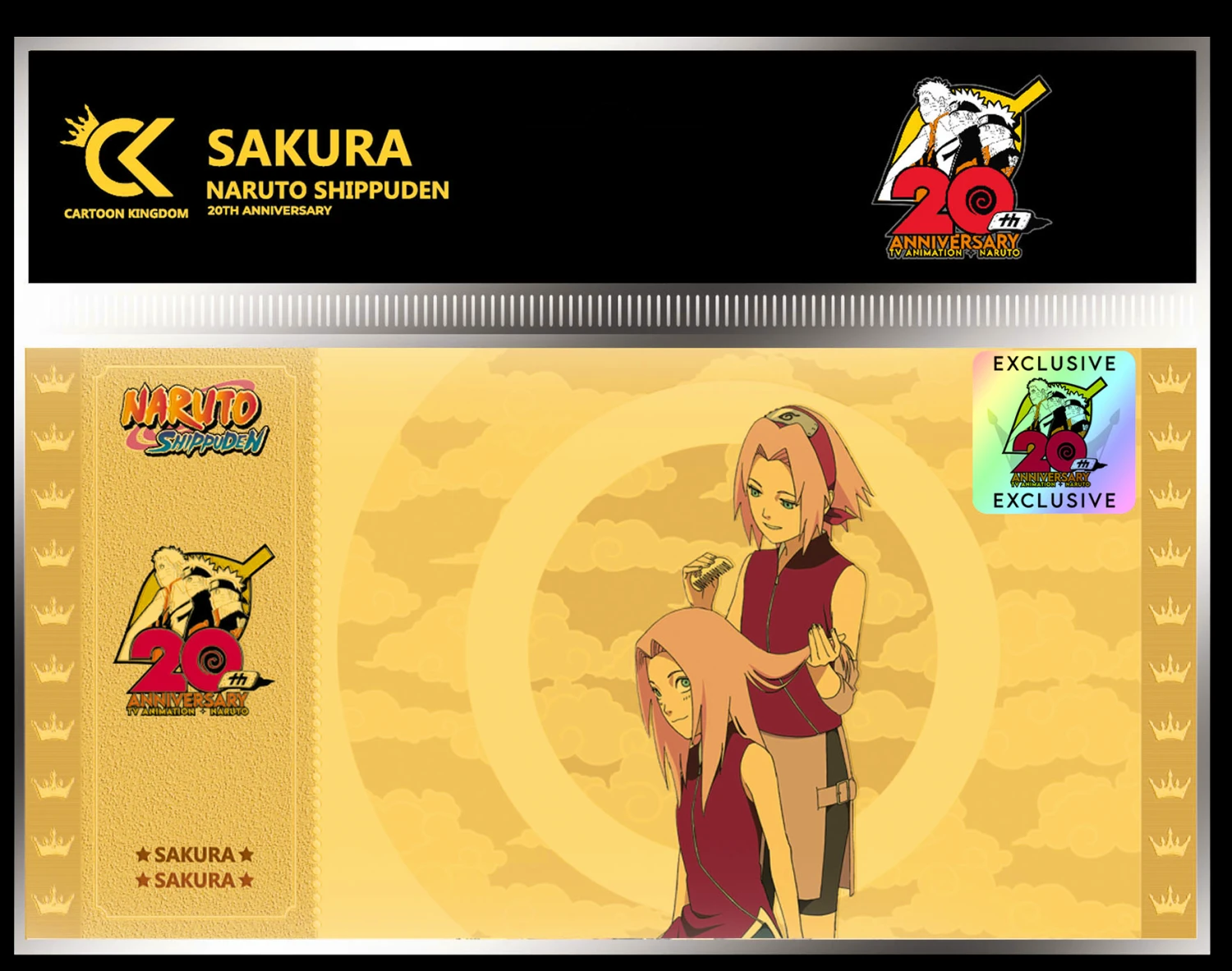 NARUTO SHIPPUDEN - Sakura - Golden Ticket 20ème Anniversaire 1 NARUTO SHIPPUDEN - Sakura - Golden Ticket 20ème Anniversaire