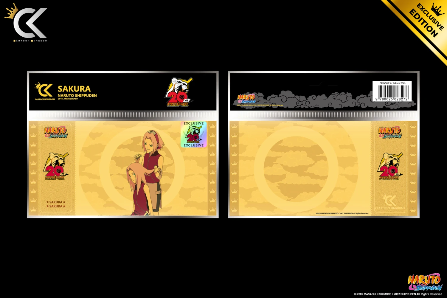 NARUTO SHIPPUDEN - Sakura - Golden Ticket 20ème Anniversaire 2 NARUTO SHIPPUDEN - Sakura - Golden Ticket 20ème Anniversaire – Image 2