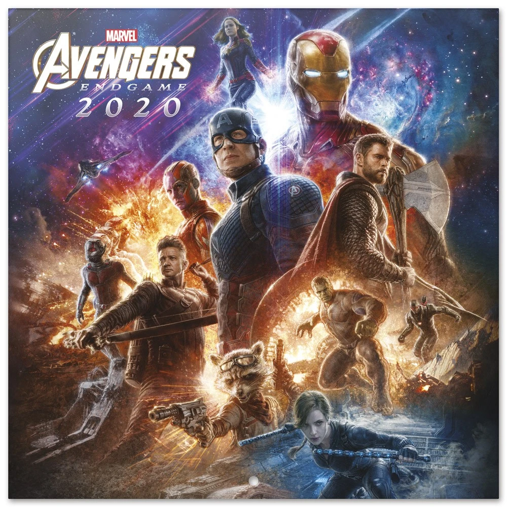 MARVEL AVENGERS - Calendrier 2020 - 30x30 1 MARVEL AVENGERS - Calendrier 2020 - 30x30