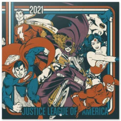 DC COMICS - Justice League Of America - Calendrier 2021 '30x30cm'