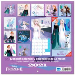 LA REINE DES NEIGES 2 - Calendrier 2021 '30x30cm' 5 LA REINE DES NEIGES 2 - Calendrier 2021 '30x30cm' -Maison Élégante Promos Boutique FIGCP21072 3