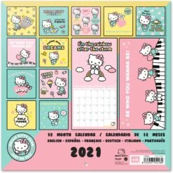 HELLO KITTY - Calendrier 2021 '30x30cm' -Maison Élégante Promos Boutique FIGCP21092 3