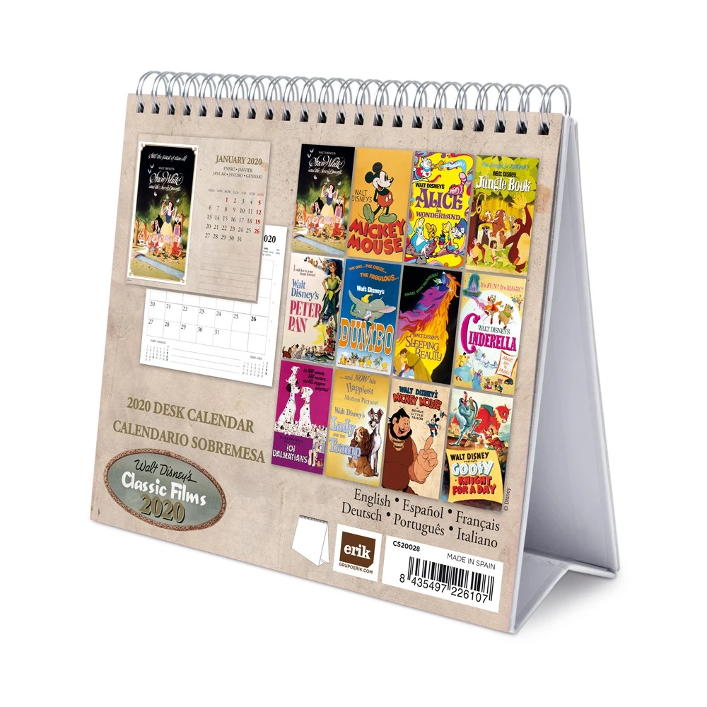 DISNEY Classic - Calendrier De Bureau 2020 - 17x20 2 DISNEY Classic - Calendrier De Bureau 2020 - 17x20 – Image 2