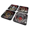 PYRAMID STRANGER THINGS 4 - Hellfire Club - Pack De 4 Dessous De Verre