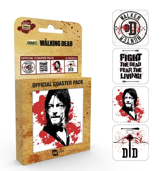 Gb Eye WALKING DEAD - Pack De 4 Dessous De Verre - Daryl 1 Gb Eye WALKING DEAD - Pack De 4 Dessous De Verre - Daryl
