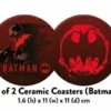 DC - Batman - Set De 2 Sous-Verres En Céramique