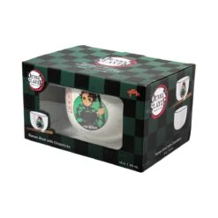 DEMON SLAYER - Bol à Ramen Avec Baguette 414ml - Tanjiro -Maison Élégante Promos Boutique FIGDEMONBWL30219 3