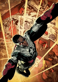 MARVEL ALL NEW - Magnetic Metal Poster 45x32 - Captain America (M)