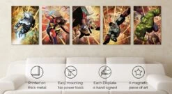 MARVEL ALL NEW - Magnetic Metal Poster 45x32 - Captain America (M) -Maison Élégante Promos Boutique FIGDISPLATE0522 5