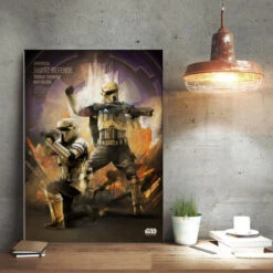 ROGUE ONE KEY FORCES - Magnetic Metal Poster 45x32 - Scarif Trooper -Maison Élégante Promos Boutique FIGDISPLATE0655 3