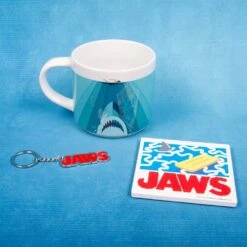LES DENTS DE LA MER - Pack Cadeau - Mug 250ml+ Sous-Verre + Porte-Clés