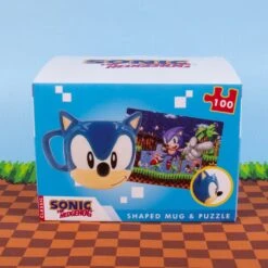 SONIC - Pack Cadeau - Mug 300ml + Puzzle 100 Pc