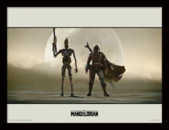 PYRAMID STAR WARS - The Mandalorian : Duo - Impression Encadrée 30x40cm
