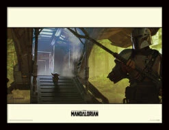 PYRAMID STAR WARS - The Mandalorian : Explore - Impression Encadrée 30x40cm