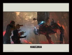 PYRAMID STAR WARS - The Mandalorian : Walker - Impression Encadrée 30x40cm