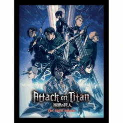 PYRAMID L'ATTAQUE DES TITANS S4 - Equipe De Choc - Impression Encadrée 30x40cm