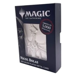 FANATTIK MAGIC THE GATHERING- Nicol Bolas - Carte Métal Plaqué Argent Collector -Maison Élégante Promos Boutique FIGHAS MAG29 4