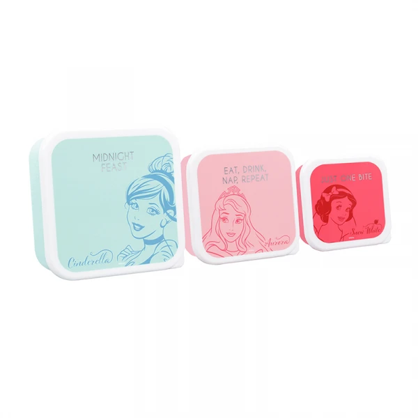 DISNEY - Set De 3 Boîtes Pour Lunch - Princess 1 DISNEY - Set De 3 Boîtes Pour Lunch - Princess