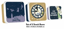 DISNEY - Peter Pan - Set De 3 Boites à Snack