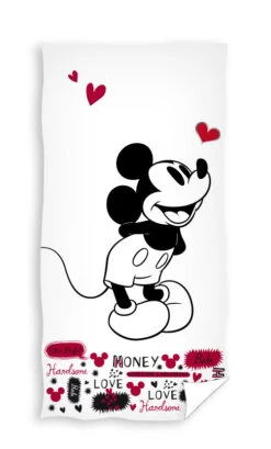 MICKEY - Serviette De Plage 100% Coton - 70x140cm
