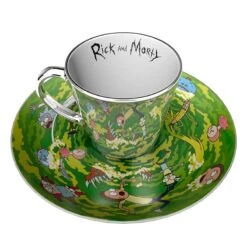 Gb Eye RICK & MORTY - Portal - Tasse à Café Miroir Et Soucoupe