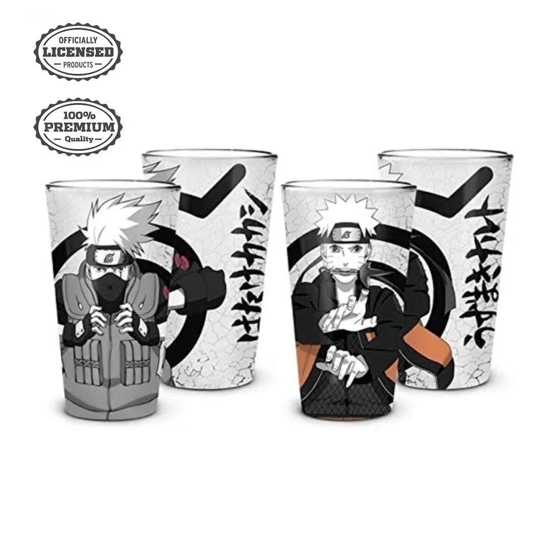 NARUTO - Naruto & Kakashi - Pack De 2 Verres 450ml 1 NARUTO - Naruto & Kakashi - Pack De 2 Verres 450ml