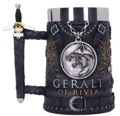 THE WITCHER - Geralt - Chope En Résine 15.5cm -Maison Élégante Promos Boutique FIGNEMNB5970V2 3