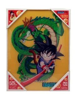 SD Toys DRAGON BALL - Impression En Verre - Kid Goku - 30X40 Cm