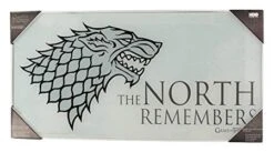 SD Toys GAME OF THRONES - Impression En Verre - The North - 60X30 Cm