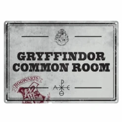 HARRY POTTER - Plaque Metal 21 X 15 - Salle Commune Gryffondor