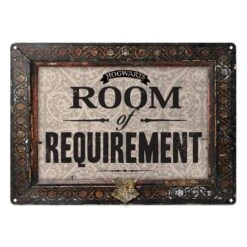 HARRY POTTER - Plaque Metal 21 X 15 - Room Of Requirement