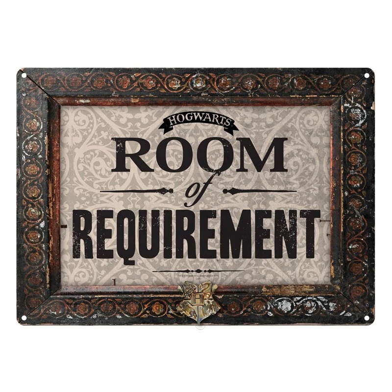 HARRY POTTER - Plaque Metal 21 X 15 - Room Of Requirement 1 HARRY POTTER - Plaque Metal 21 X 15 - Room Of Requirement