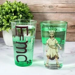 DR STONE - Senku - Pack De 2 Verres 450ml