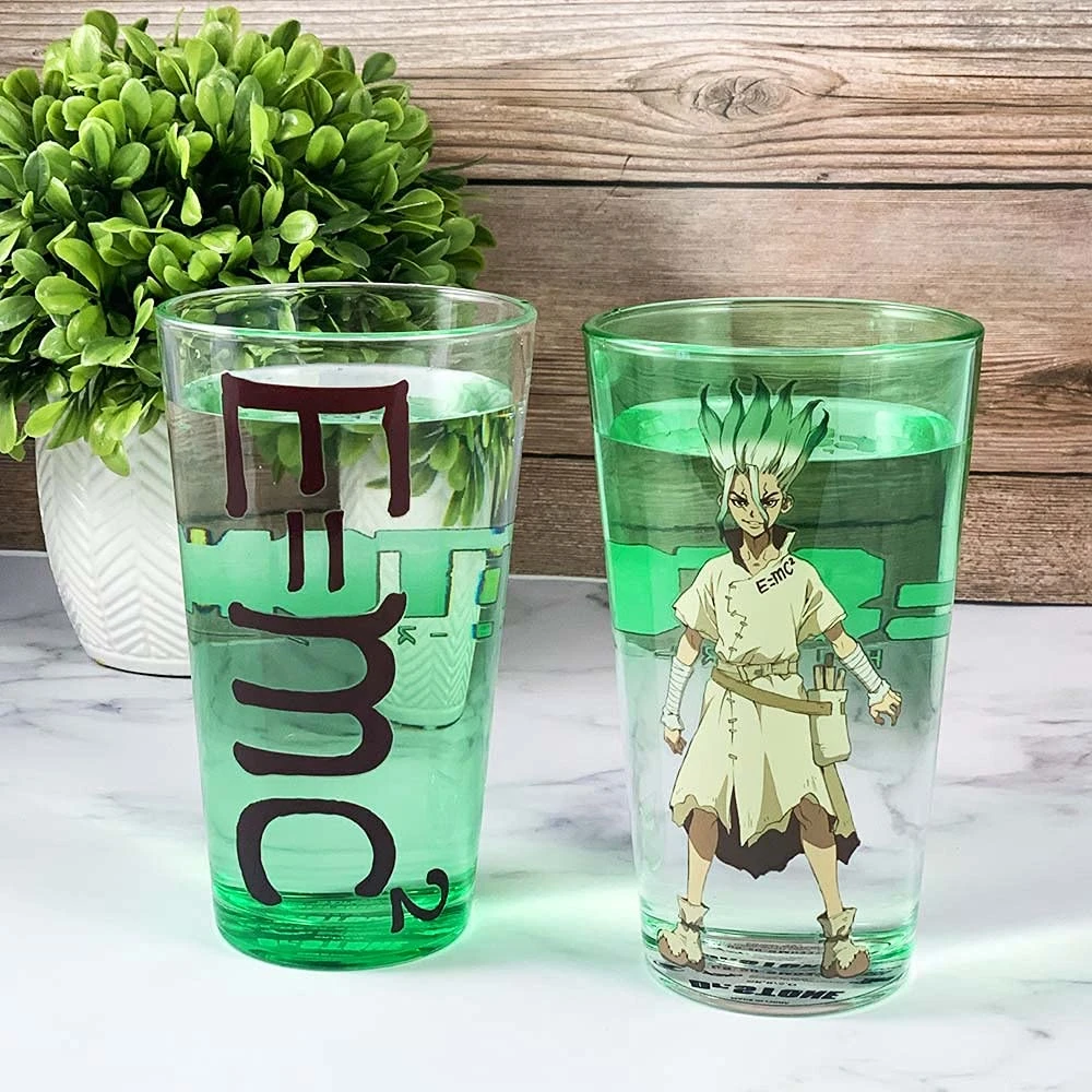 DR STONE - Senku - Pack De 2 Verres 450ml 1 DR STONE - Senku - Pack De 2 Verres 450ml