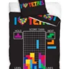 TETRIS - Parure De Lit 140x200cm+ Coussin 60x70cm - '100% Cotton'