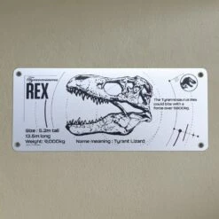 FANATTIK JURASSIC PARK - Plaque Schématique Métal -Maison Élégante Promos Boutique FIGUV JP138 3