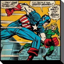 PYRAMID CAPTAIN AMERICA - Canvas 40X40 '18mm' - Empty Handed