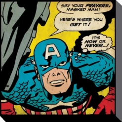 PYRAMID CAPTAIN AMERICA - Canvas 40X40 '38mm' - Now Or Never