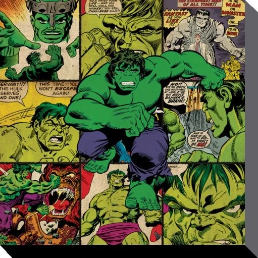 PYRAMID MARVEL COMICS - Canvas 40X40 '38mm' - Hulk Squares 2 PYRAMID MARVEL COMICS - Canvas 40X40 '38mm' - Hulk Squares – Image 2