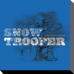 PYRAMID STAR WARS - Canvas 40X40 '38mm' - Episode VII - Snowtrooper Blue